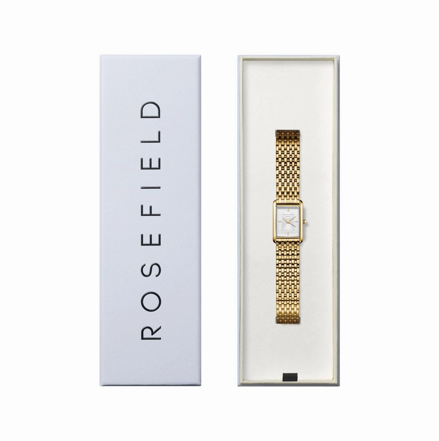 Rosefield Heirloom White Dial Steel Gold Watch HWGSG-H01