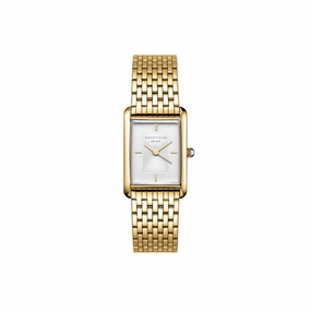 Rosefield Heirloom White Dial Steel Gold Watch HWGSG-H01