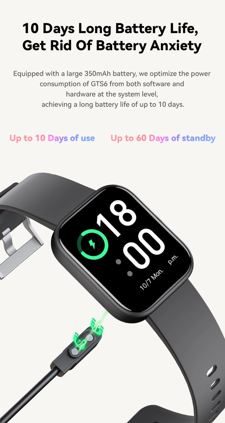 Runmefit GTS6 smart watch blood pressure measuring