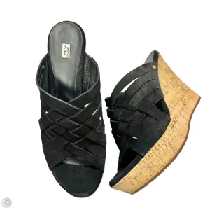 Sandals Designer By Ugg In Black, Size: 10