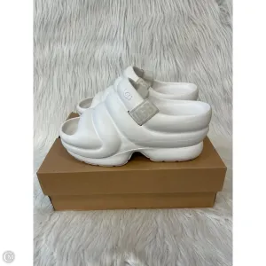 Sandals Designer By Ugg In Cream, Size: 10