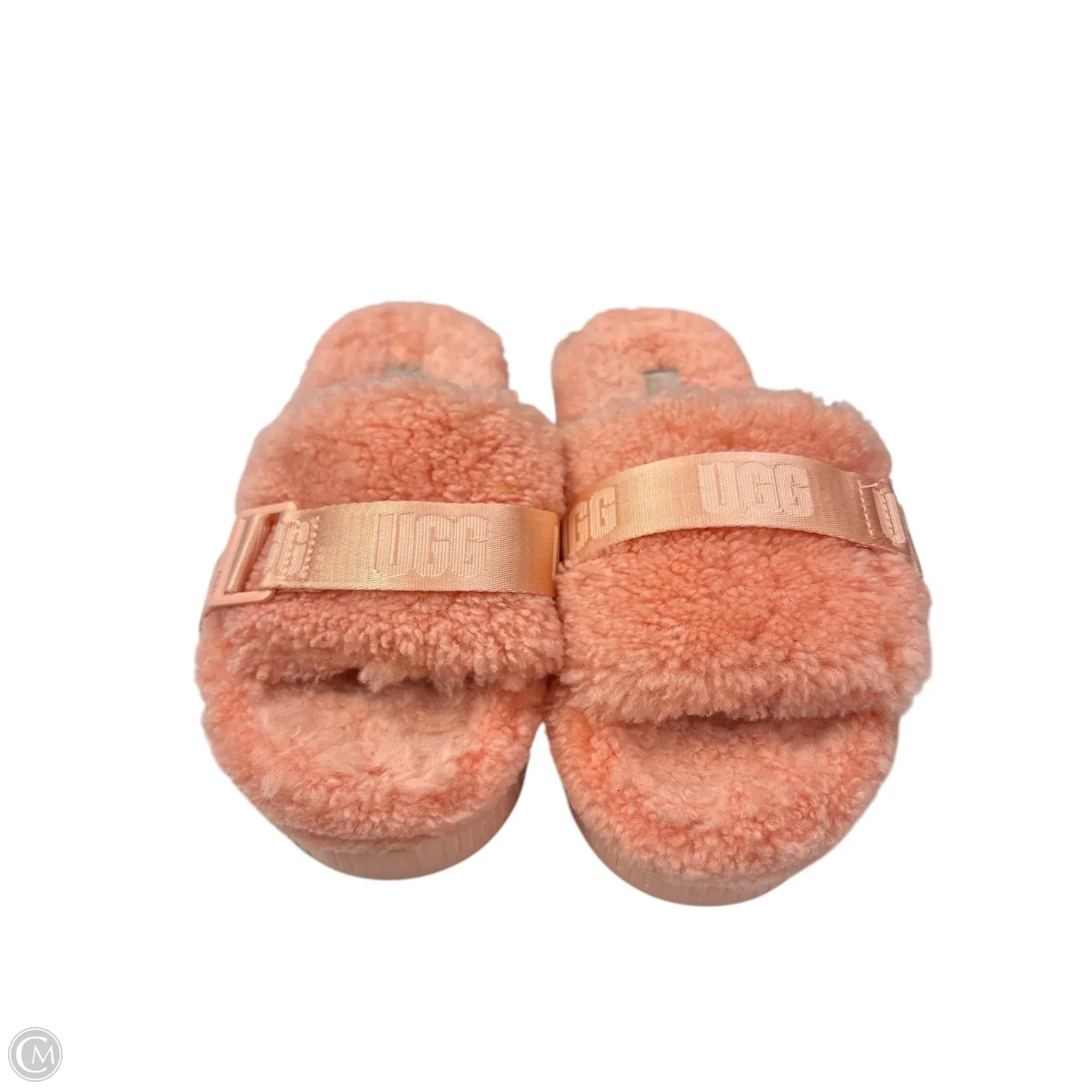 Sandals Flats By Ugg In Peach, Size: 6