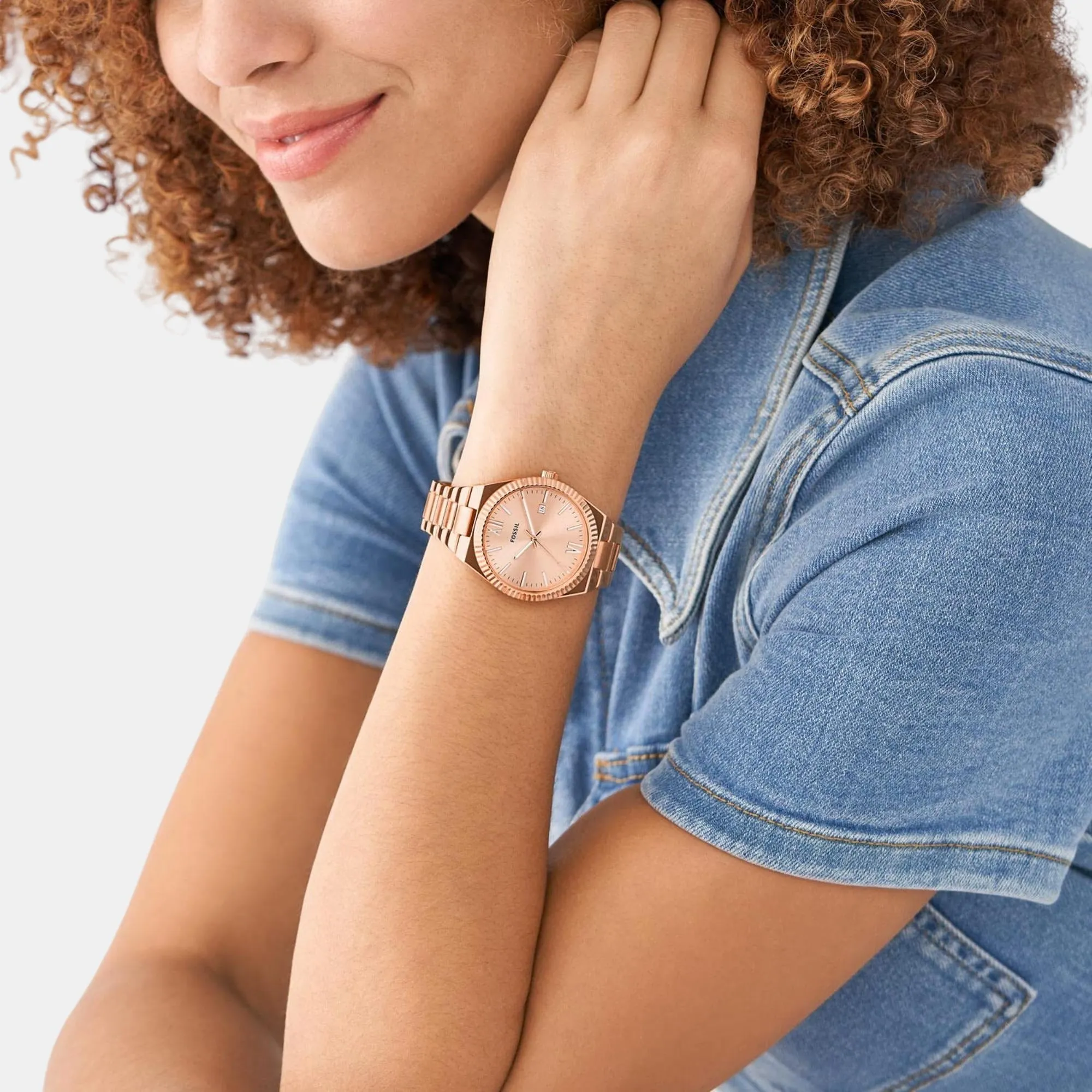 Scarlette Women Quartz Analog Stainless Steel Watch ES5258