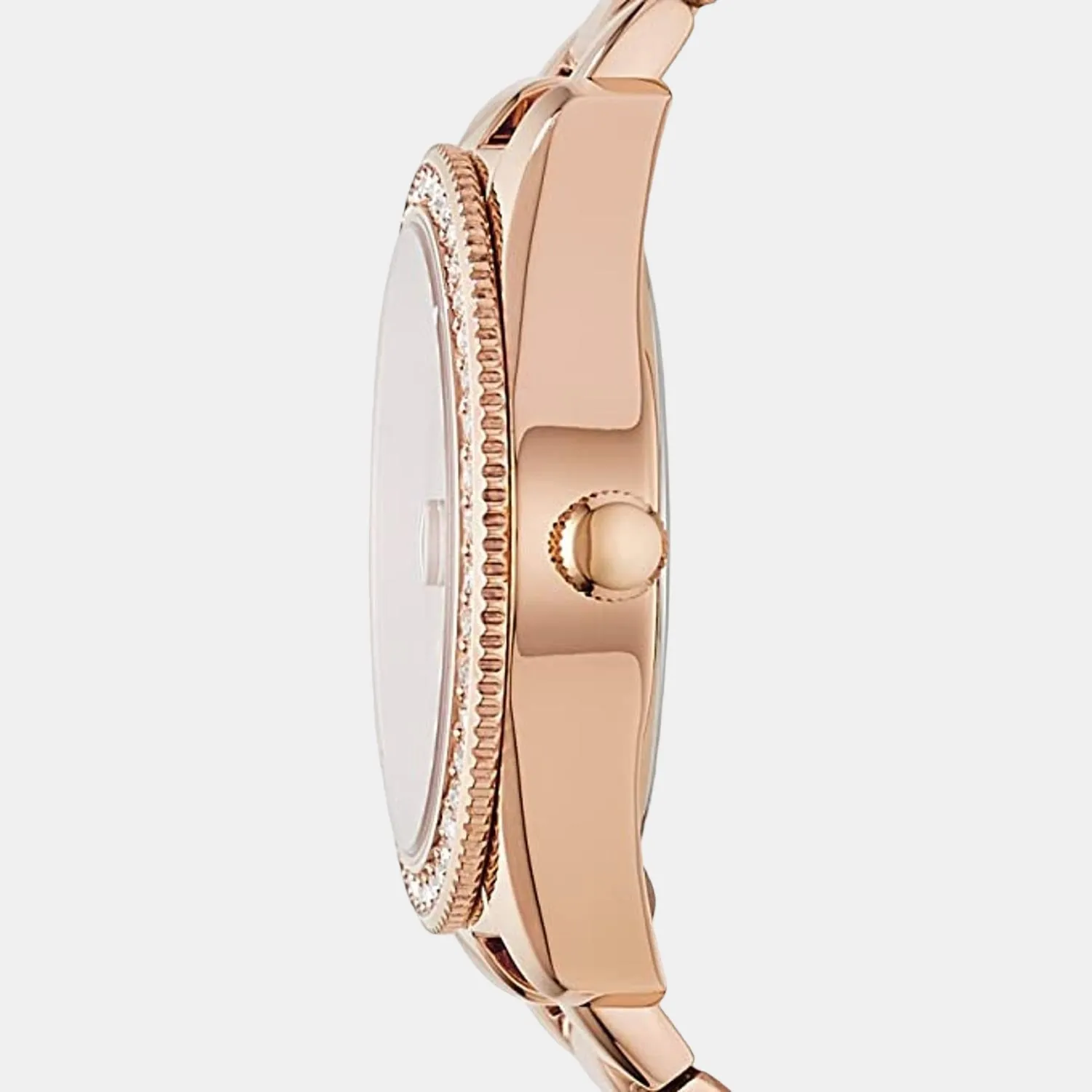 Scarlette Women Quartz Rose Gold Dial Analog Stainless Steel Watch ES4318