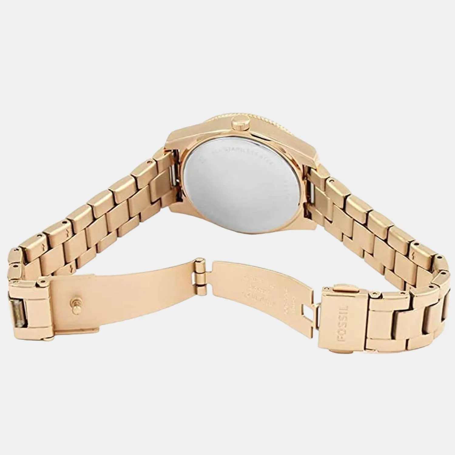 Scarlette Women Quartz Rose Gold Dial Analog Stainless Steel Watch ES4318