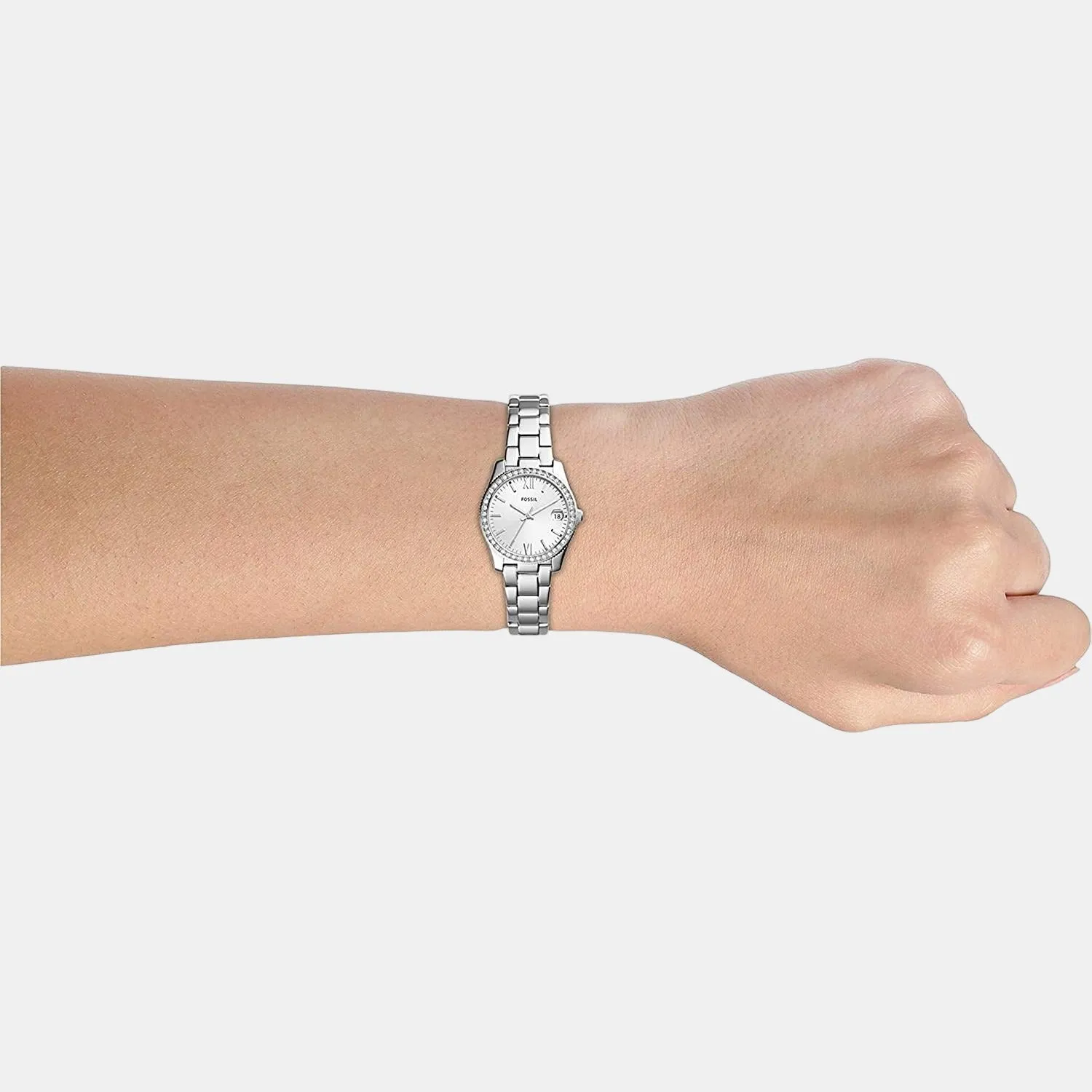 Scarlette Women Quartz Silver Analog Stainless Steel Watch ES4317