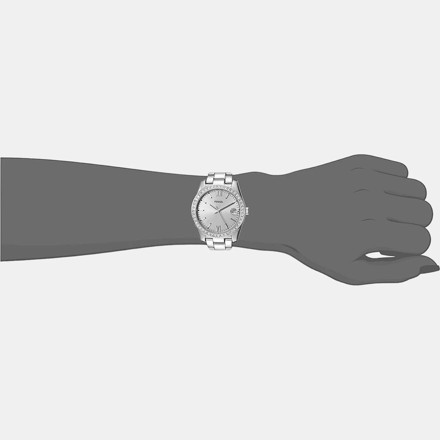 Scarlette Women Quartz Silver Analog Stainless Steel Watch ES4317