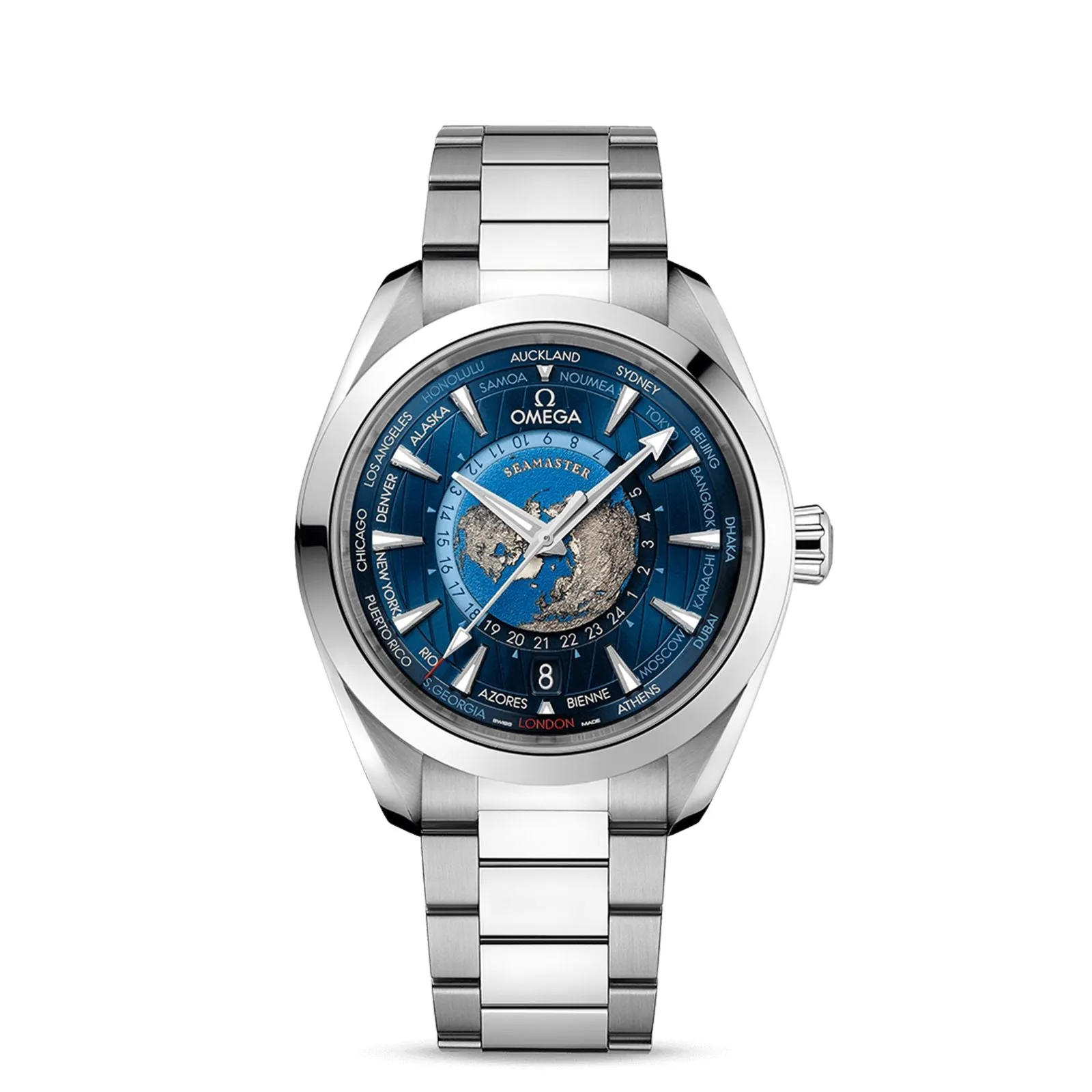 Seamaster Aqua Terra 150m Co-Axial Master Chronometer GMT Worldtimer 43mm 220.10.43.22.03.001
