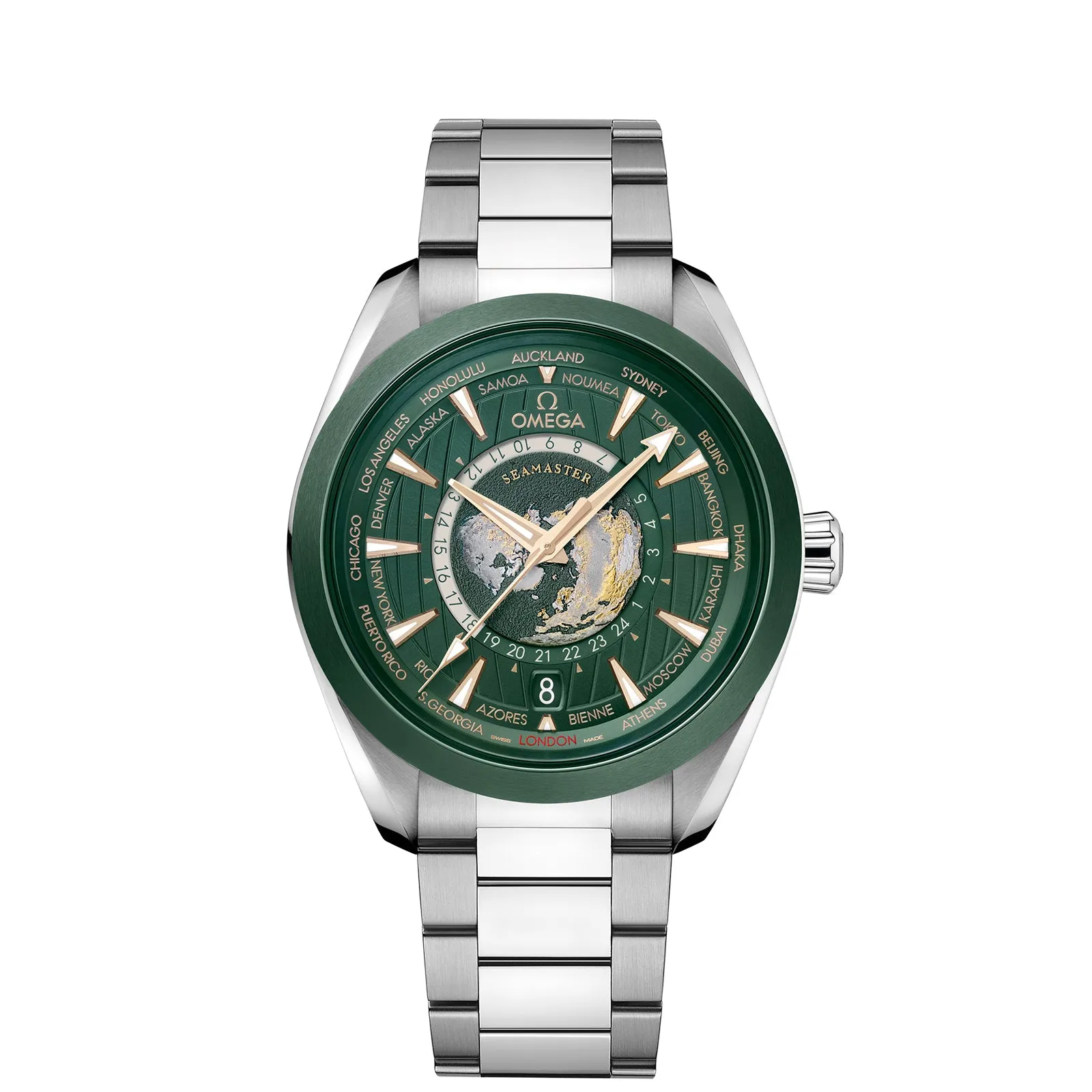 Seamaster Aqua Terra 150m Co-Axial Master Chronometer GMT Worldtimer 43mm 220.30.43.22.10.001