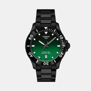 Seastar Unisex Quartz Green Gradient Dial Analog Stainless Steel Watch T1204103309100