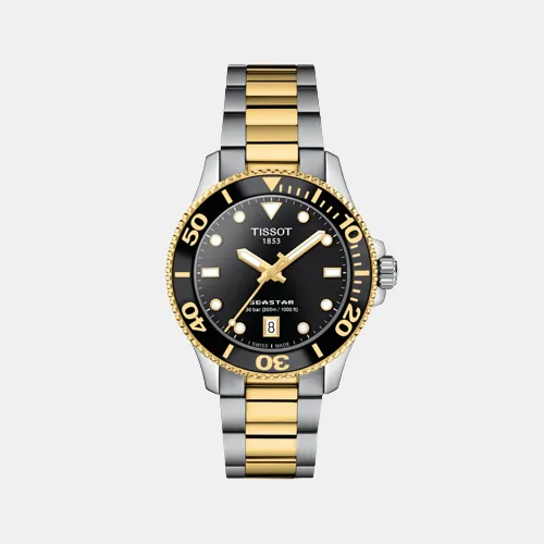 Seastar Women Black Analog Stainless Steel Watch T1202102205100