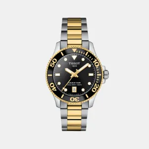 Seastar Women Black Analog Stainless Steel Watch T1202102205100