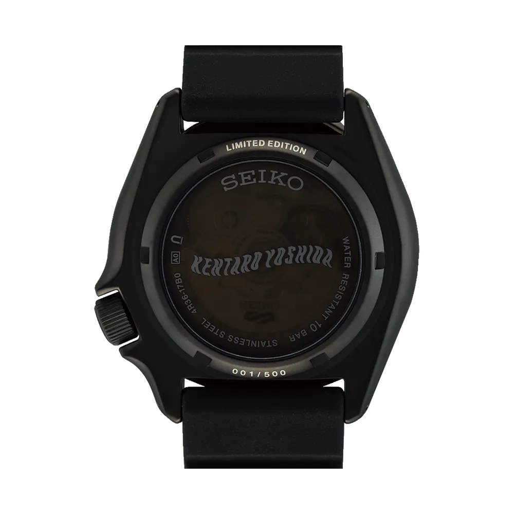 Seiko 5 Kentaro Yoshida Limited Edition Time Goes by Forever All Black SRPL25K