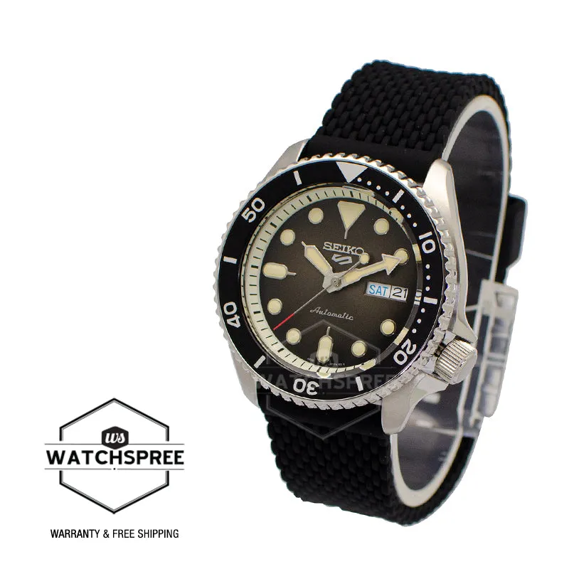 Seiko 5 Sports Automatic Black Silicon Strap Watch SRPD73K2 (LOCAL BUYERS ONLY)