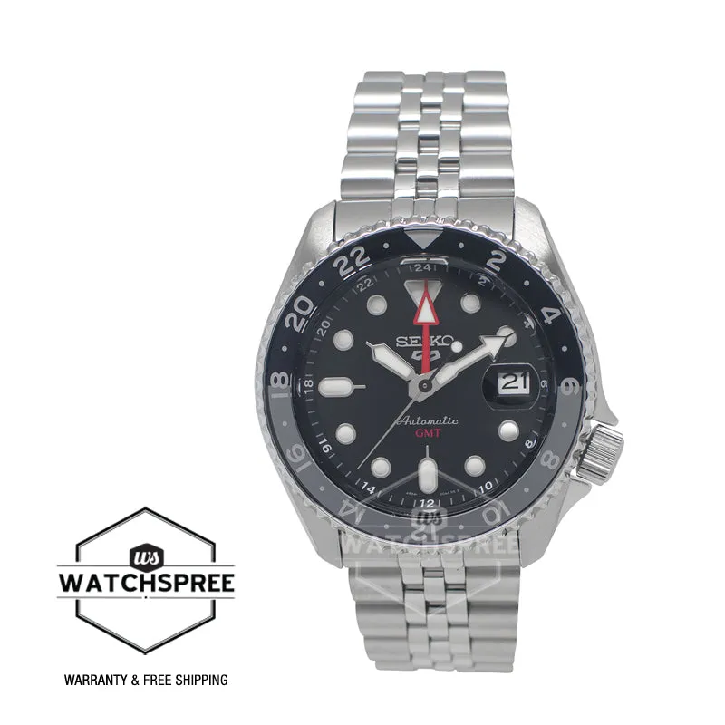 Seiko 5 Sports Automatic GMT SKX Sports Style Silver Stainless Steel Band Watch SSK001K1