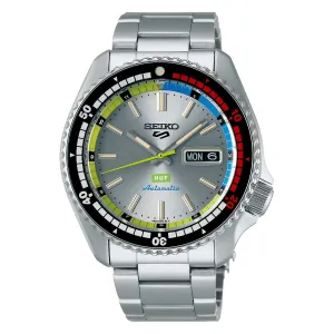 Seiko 5 Sports Automatic SKX Series HUF Limited Edition Stainless Steel Band Watch SRPL33K1 (Limited edition of 7,000 pieces)