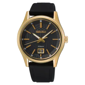 Seiko Daywear Gold Case Men's Watch SUR560P