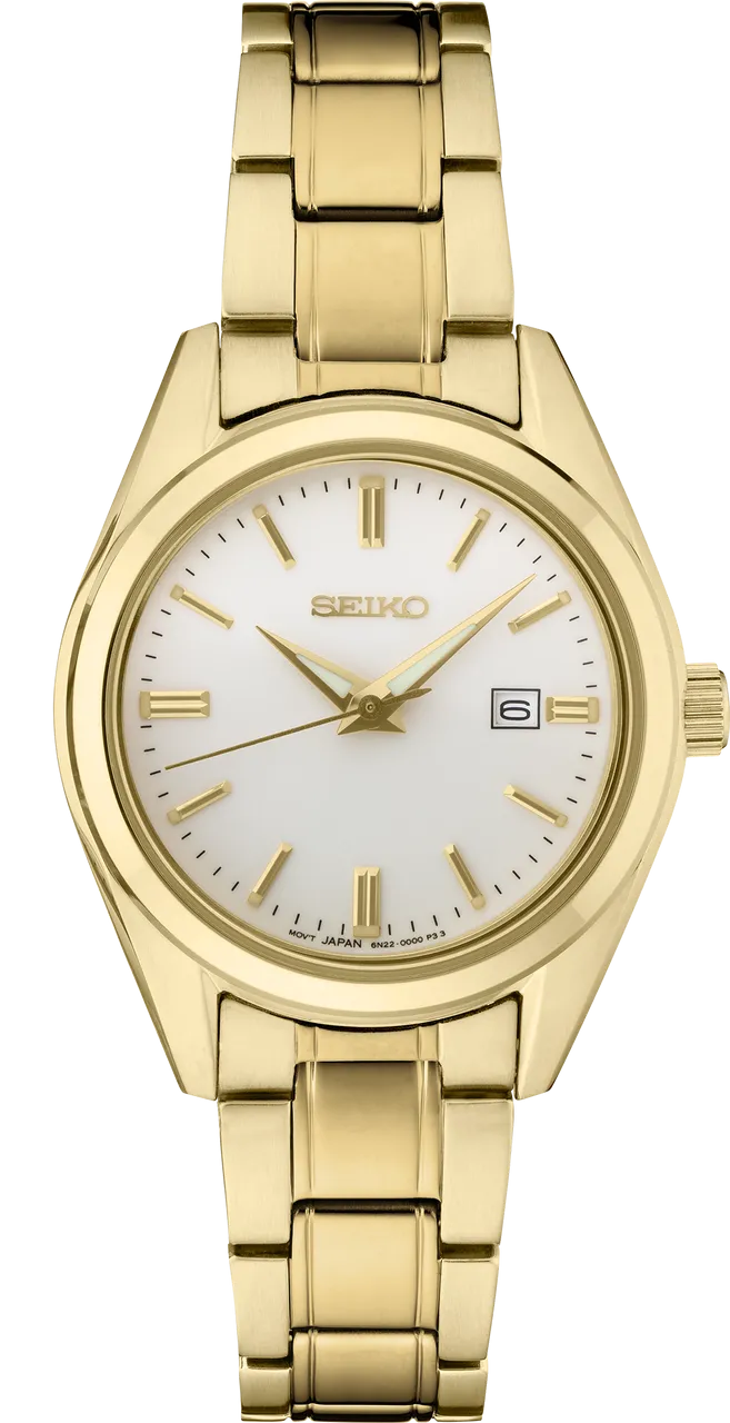 Seiko Essentials Gold Womens Watch SUR632