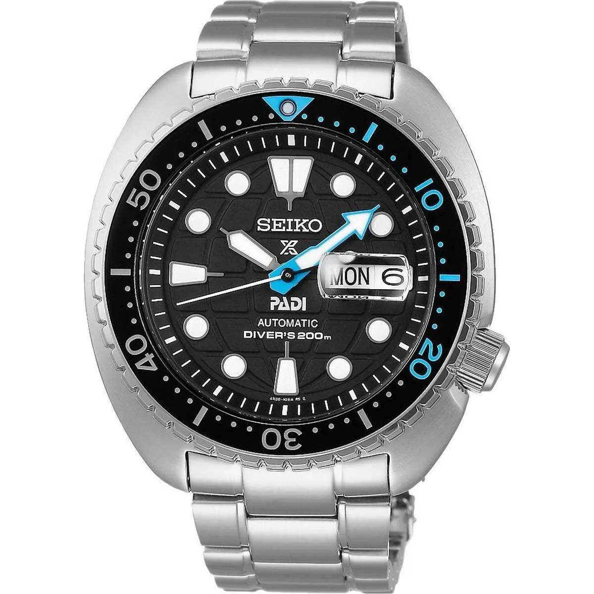 Seiko Men's Automatic Watch - Prospex Padi Power Reserve Black Dial Steel | SRPG19K1