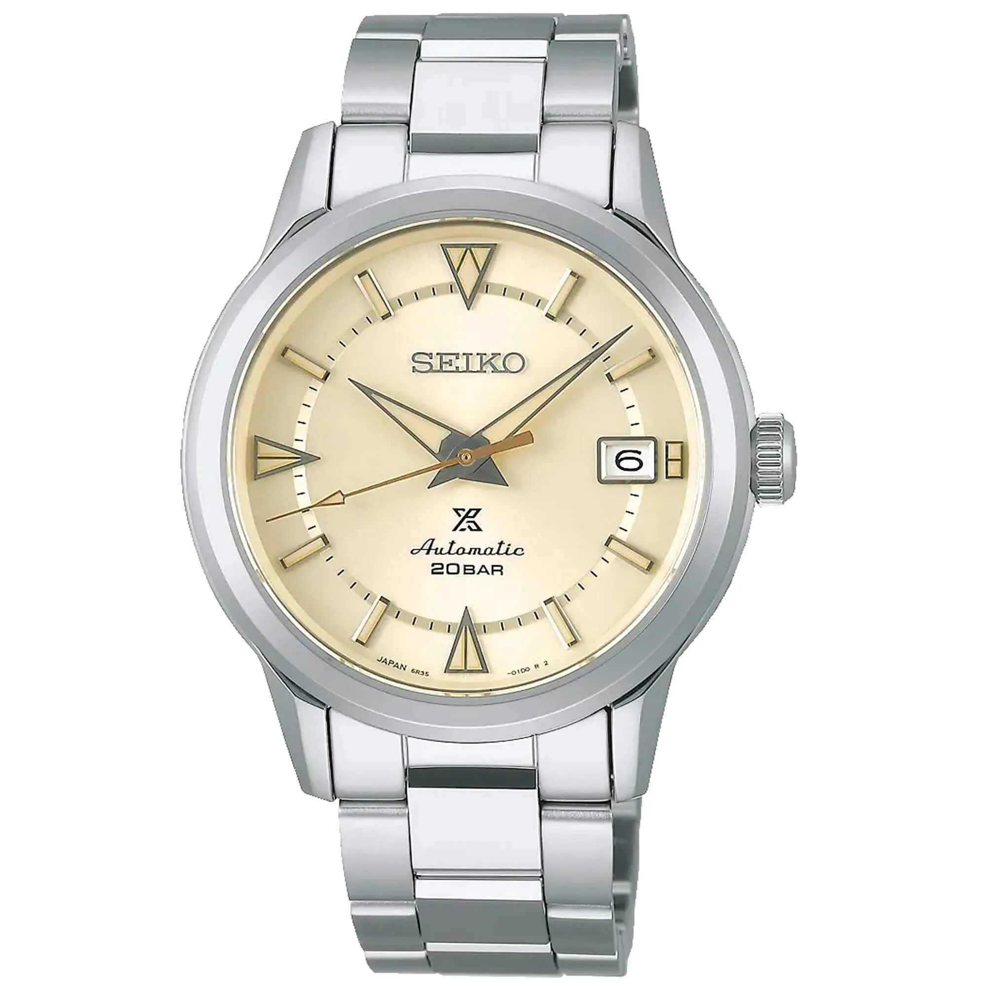 Seiko Men's Watch - Prospex Automatic Cream Dial Stainless Steel Bracelet | SPB241J1