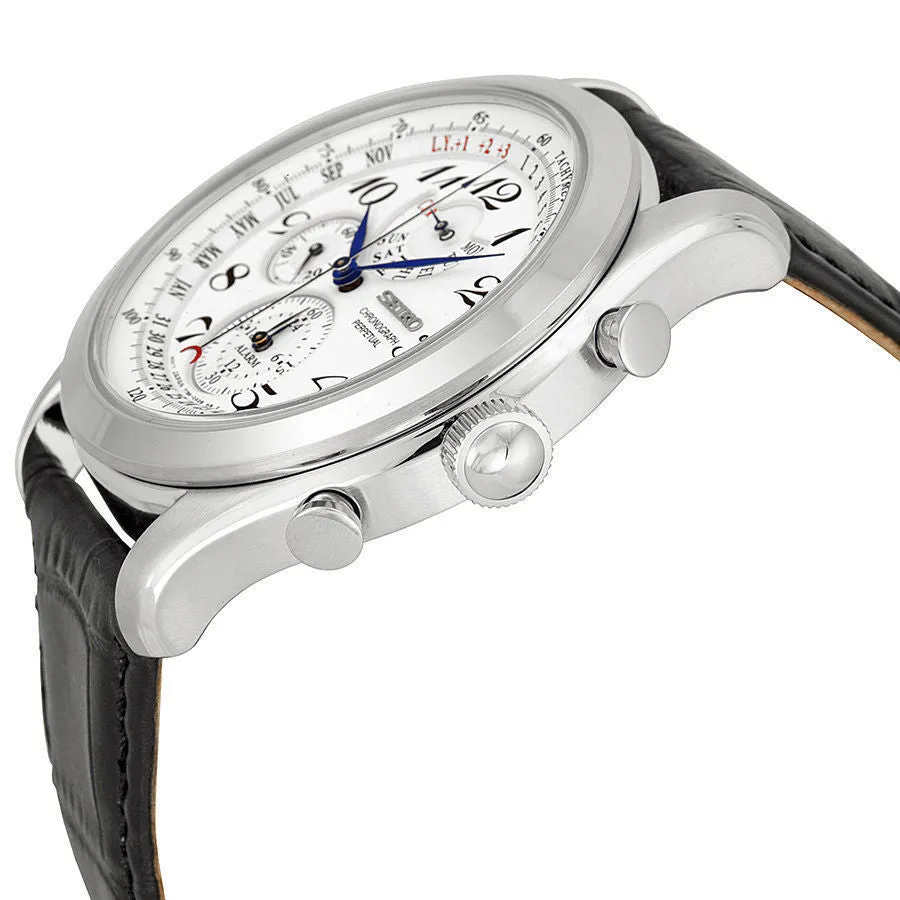 Seiko Neo Classic Alarm Perpetual Chronograph Mens Watch