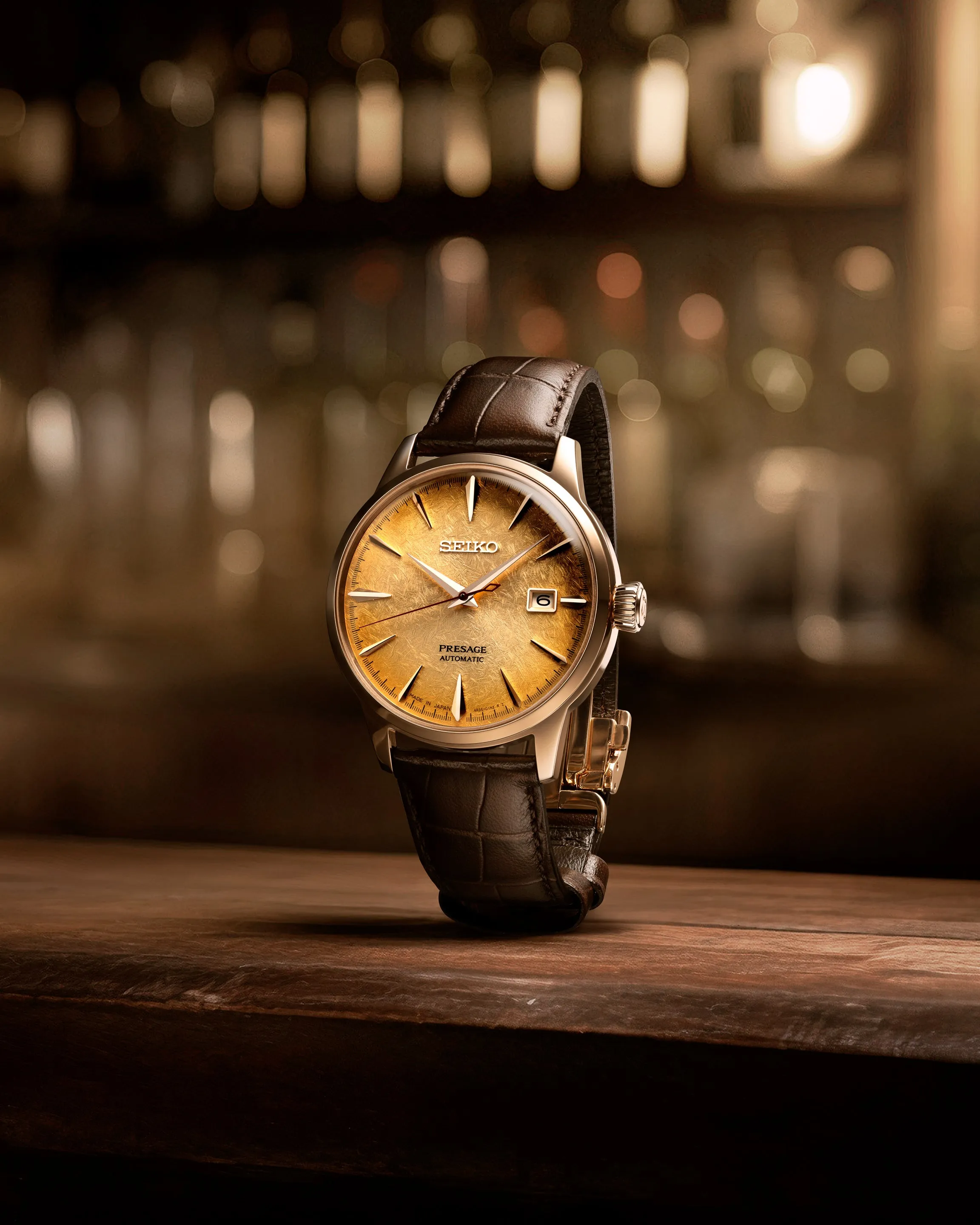 Seiko Presage Cocktail Irori Moments LARKs Tasmanian Peated Whisky Limited Edition SRPK50J