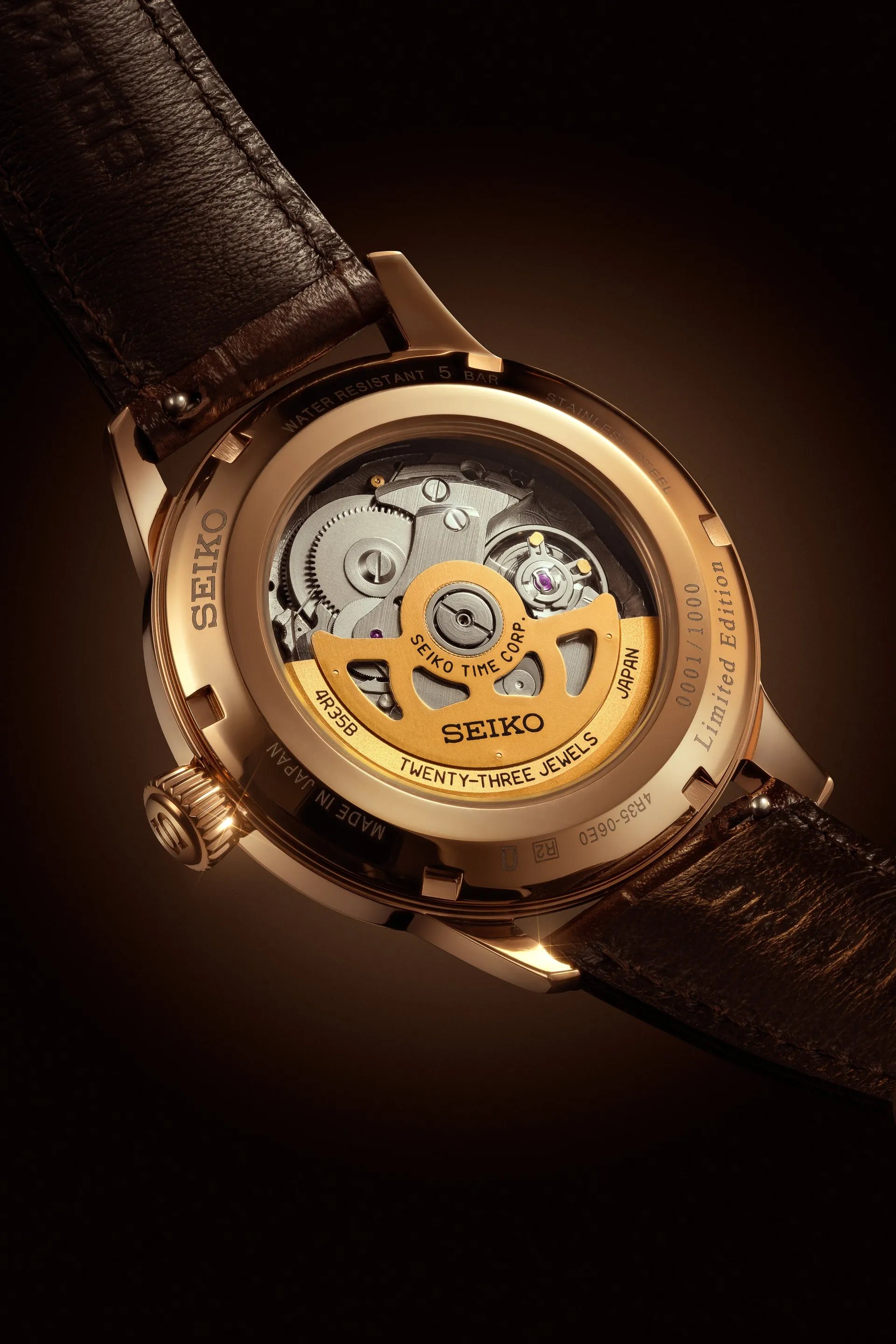 Seiko Presage Cocktail Irori Moments LARKs Tasmanian Peated Whisky Limited Edition SRPK50J