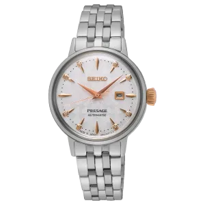 Seiko Presage Elegant Automatic Watch with Diamonds SRE009J