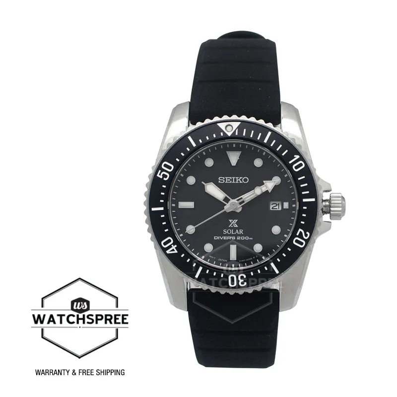 Seiko Prospex Solar Diver's Black Silicone Strap Watch SNE573P1 (LOCAL BUYERS ONLY)