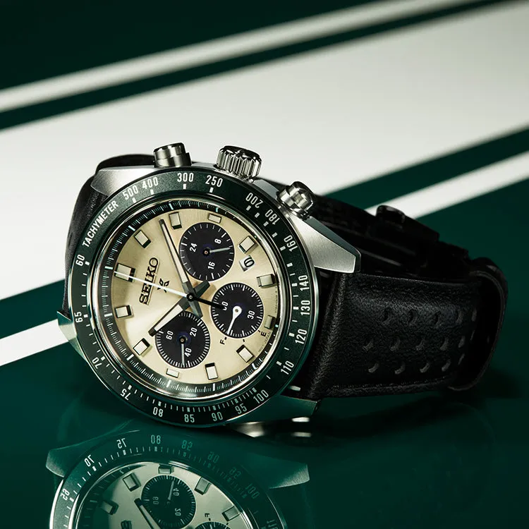 Seiko Prospex Solar-Powered Speedtimer on Leather SSC943P