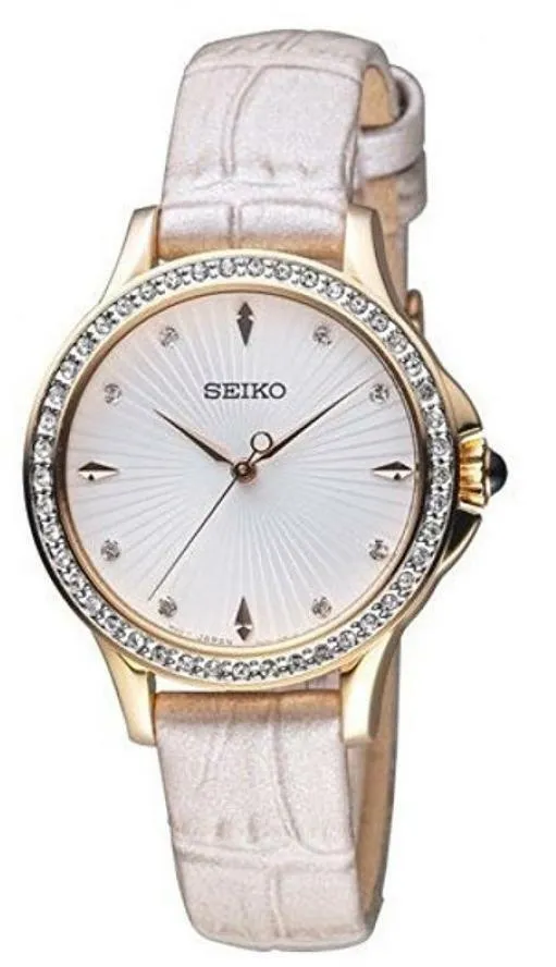 Seiko Quartz Srz490P Ladies Gold Tone Watch