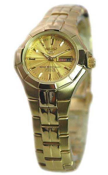 SEIKO SYMG88K1 Automatic Gold Stainless Steel Watch for Women