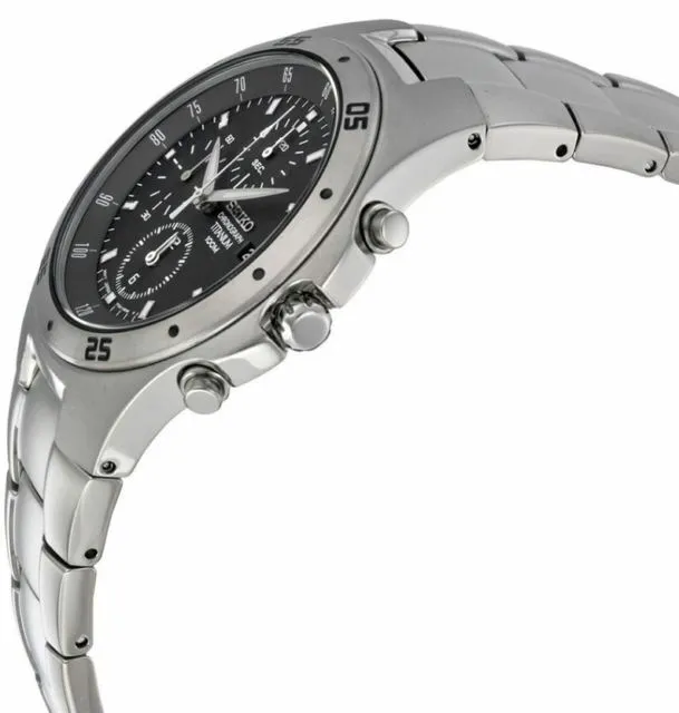 Seiko Titanium Chronograph Snd419 Snd419P1 Snd419P Mens Watch