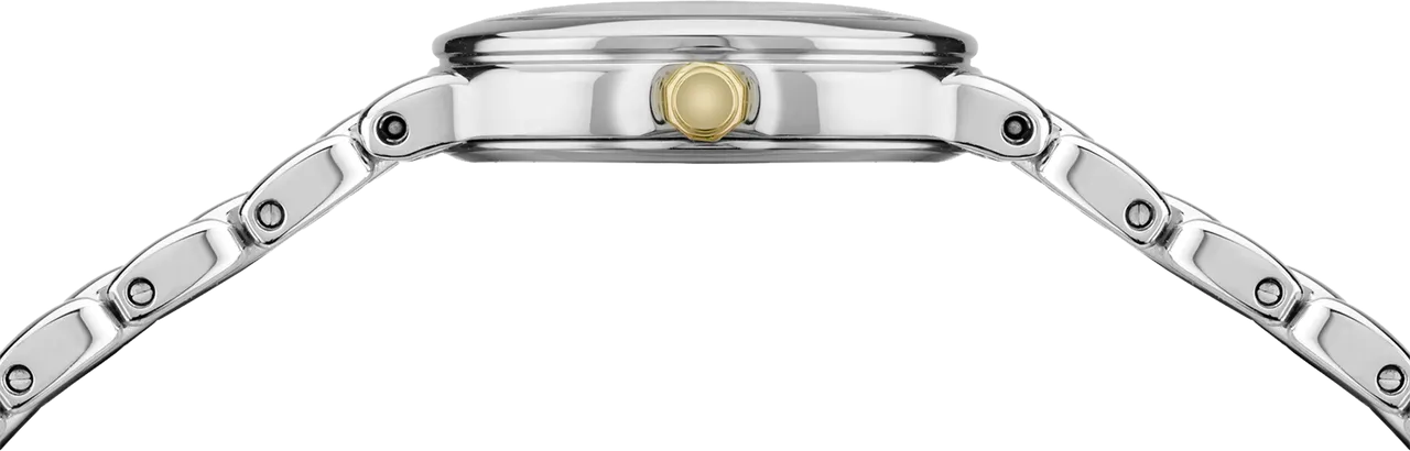 Seiko Two Tone Solar Womens Watch SUP349