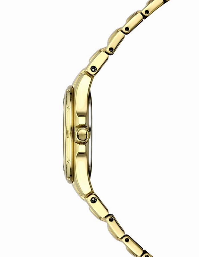 Seiko Solar Ladies 10 Diamond Coutura - Mother of Pearl Dial - Gold-Tone - Date