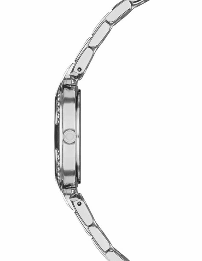 Seiko Solar Ladies Recraft 32 Crystal Dress Watch - Stainless - Black Dial