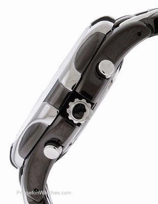 Seiko Solar Mens Excelsior Alarm Chrono - Black Dial - Black IP & Steel Bracelet
