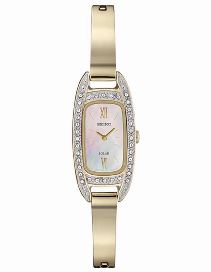 Seiko Womens Essentials - Swarovski Crystals - Gold-Tone - Mother of Pearl