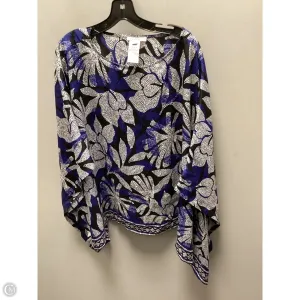 Shawl By Chicos In Blue & White, Size: L chicos