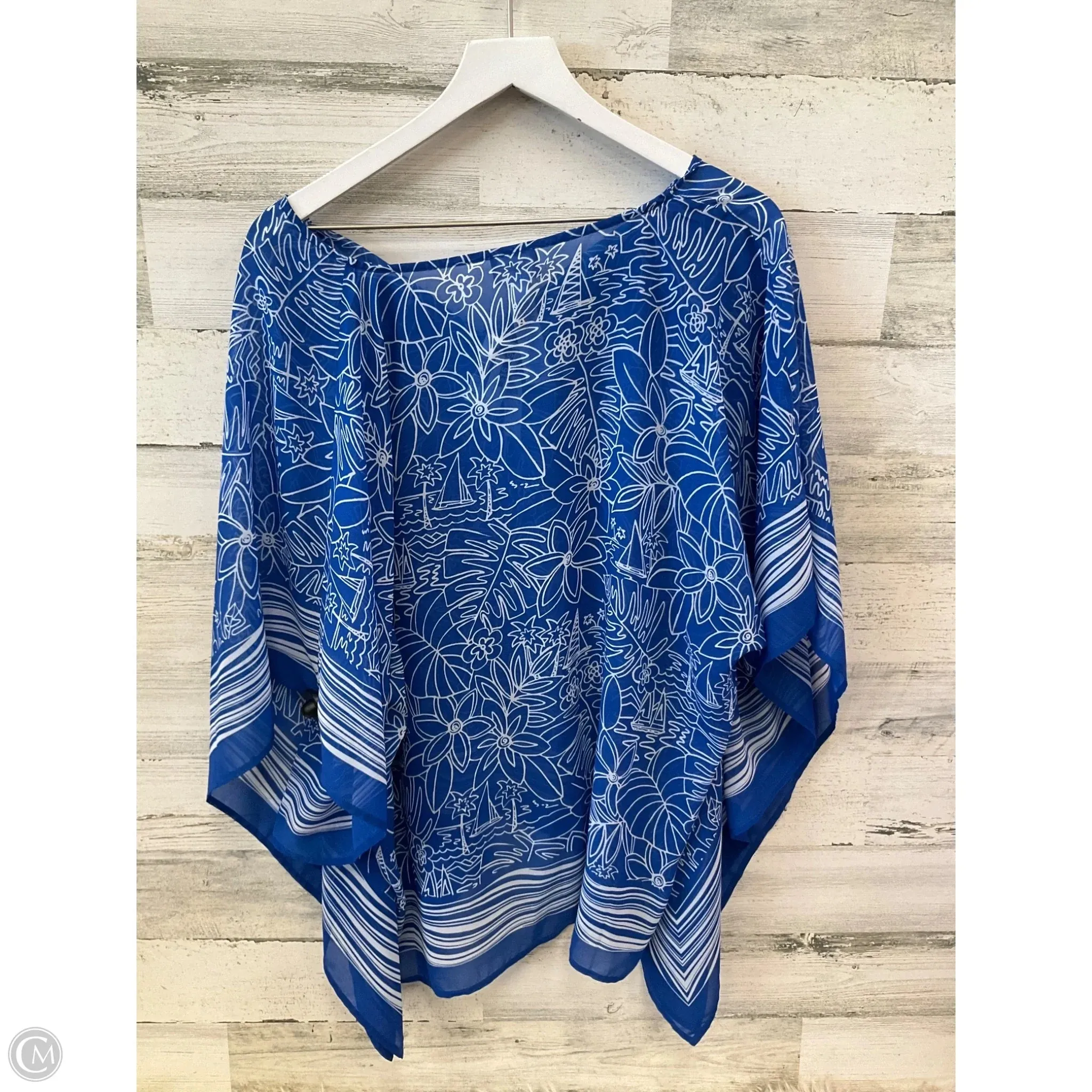 Shawl By Chicos In Blue, Size: S chicos