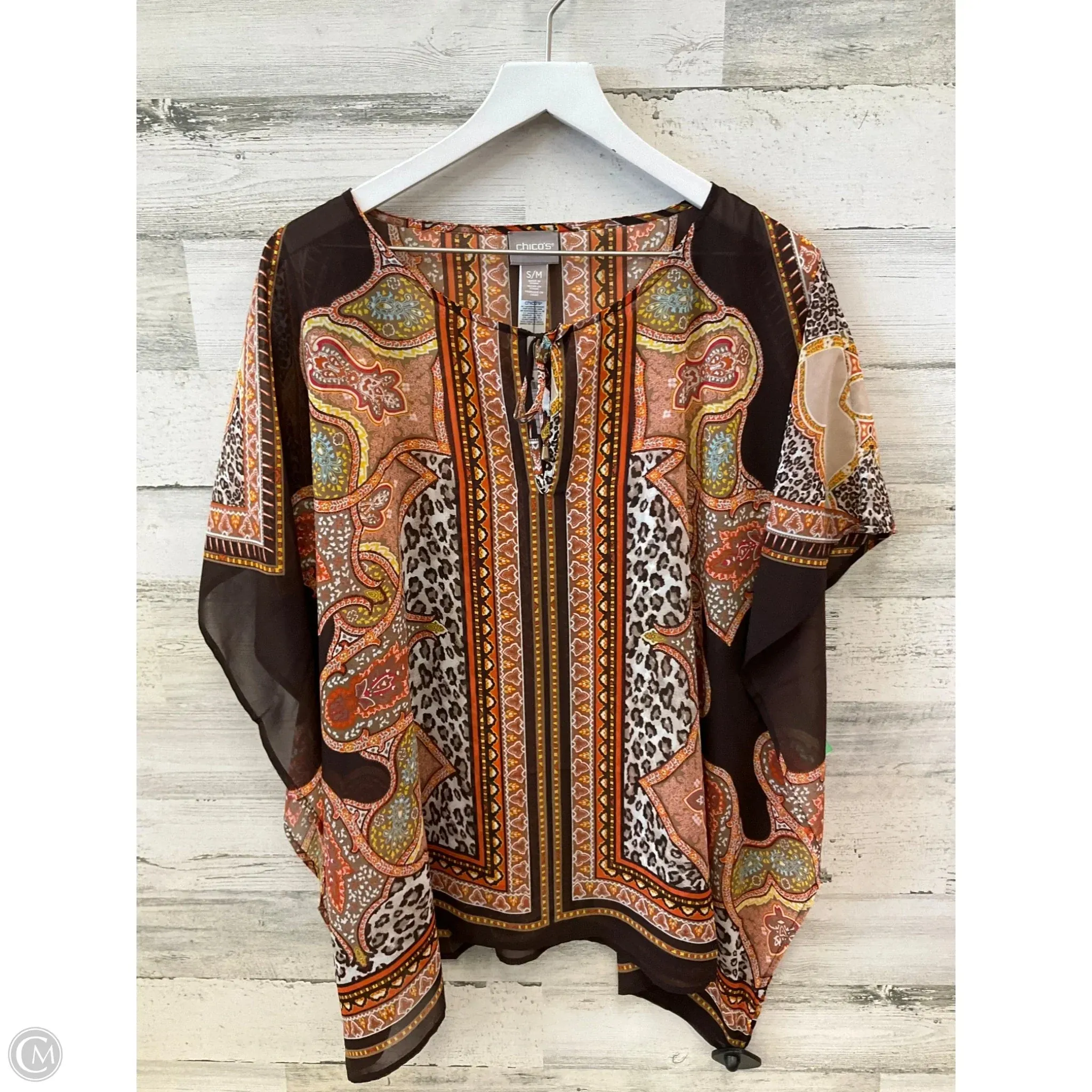 Shawl By Chicos In Brown, Size: S chicos