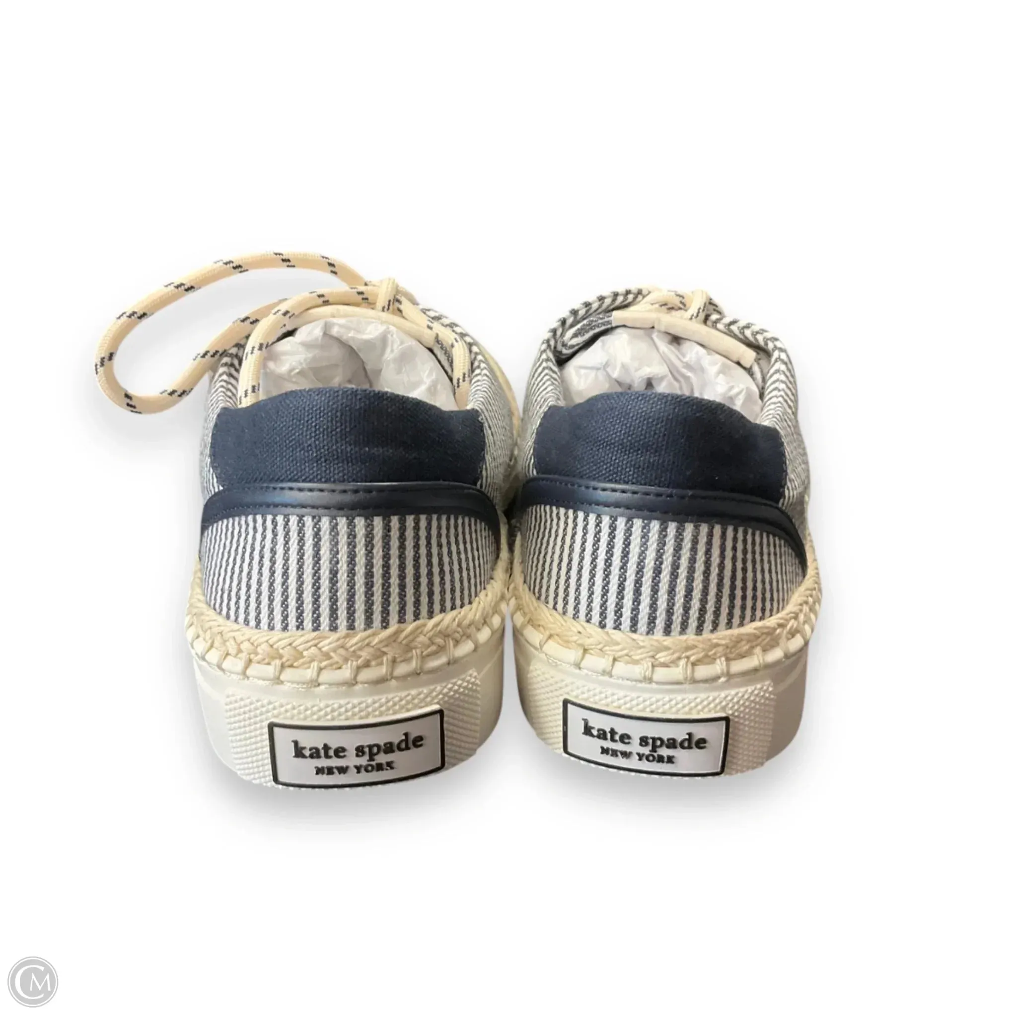 Shoes Designer By Kate Spade In Blue & White, Size: 9 kate spade