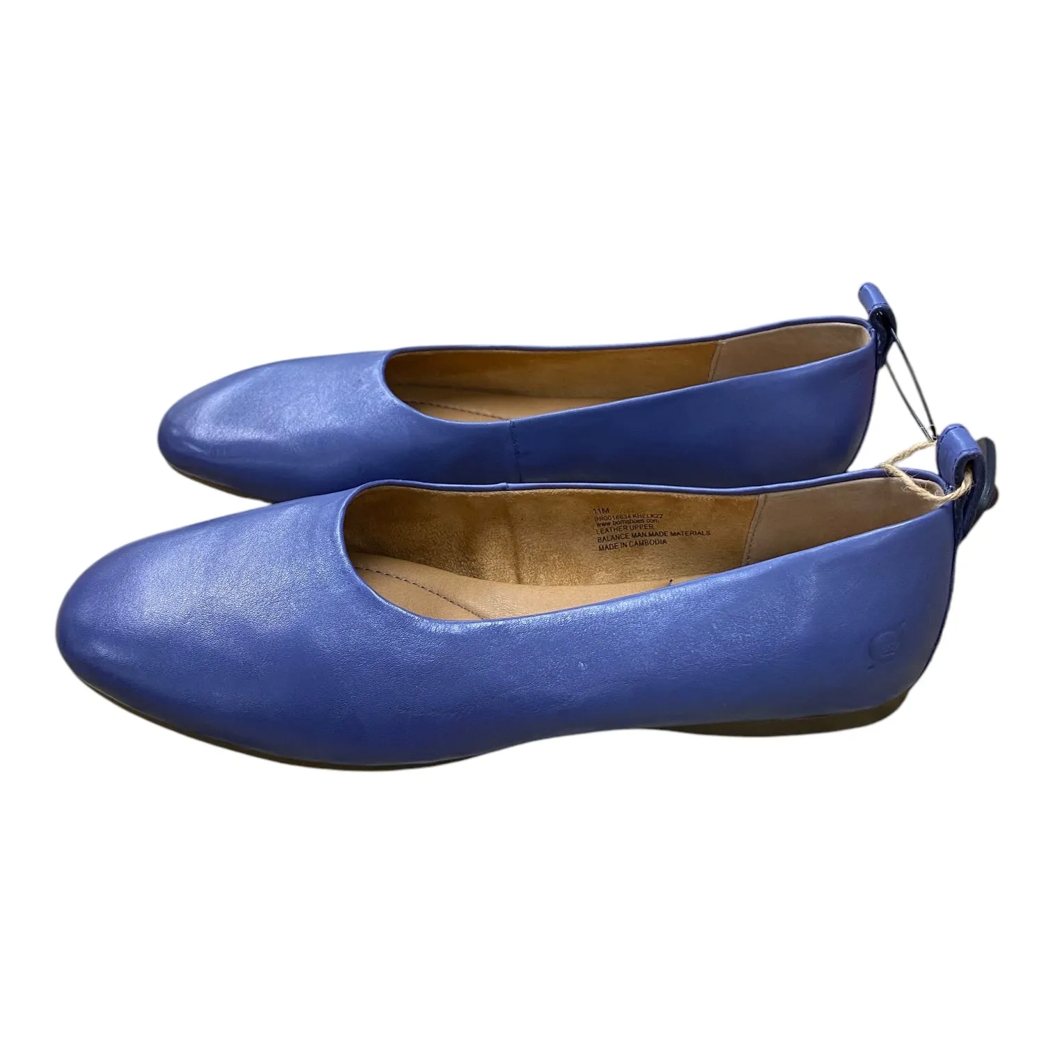 Shoes Flats By Born In Navy, Size:11 born