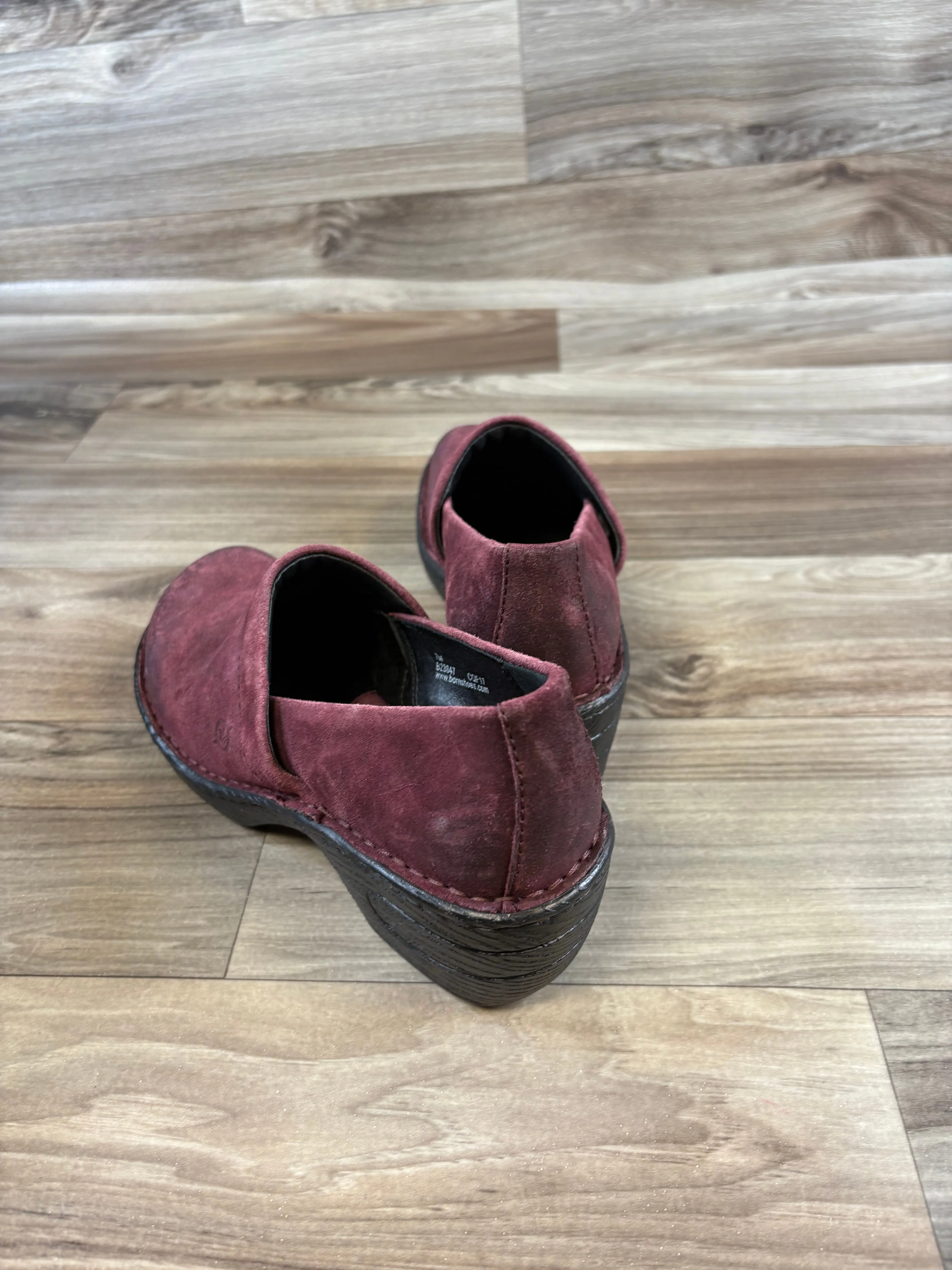 Shoes Heels Block By Born In Maroon, Size: 7 born