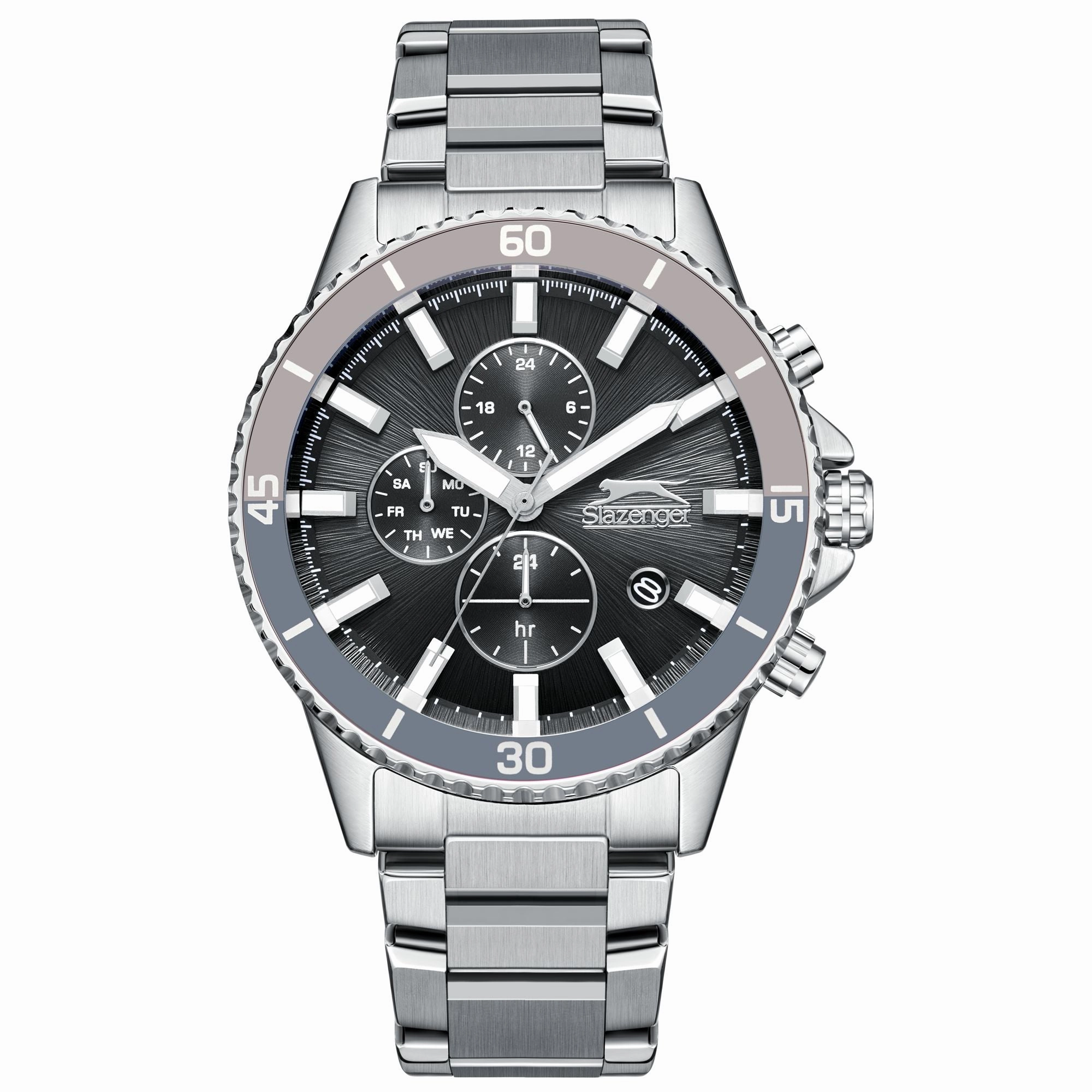 Slazenger - SL.9.2410.2.06 - Stainless Steel Multifunction Watch For Men's