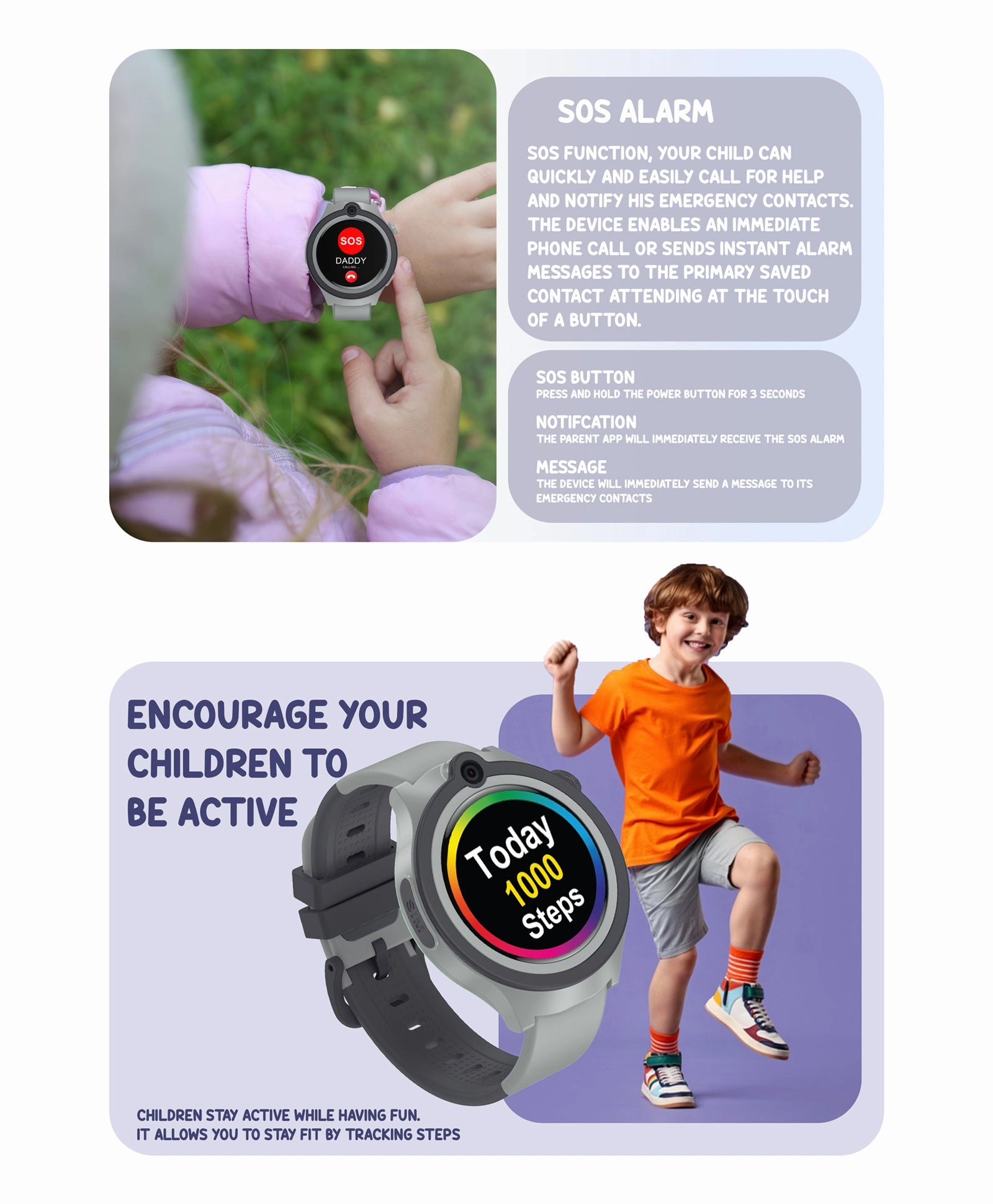 Spiky Cacus 4g Video & Voice Calling Smartwatch with GPS  - Black