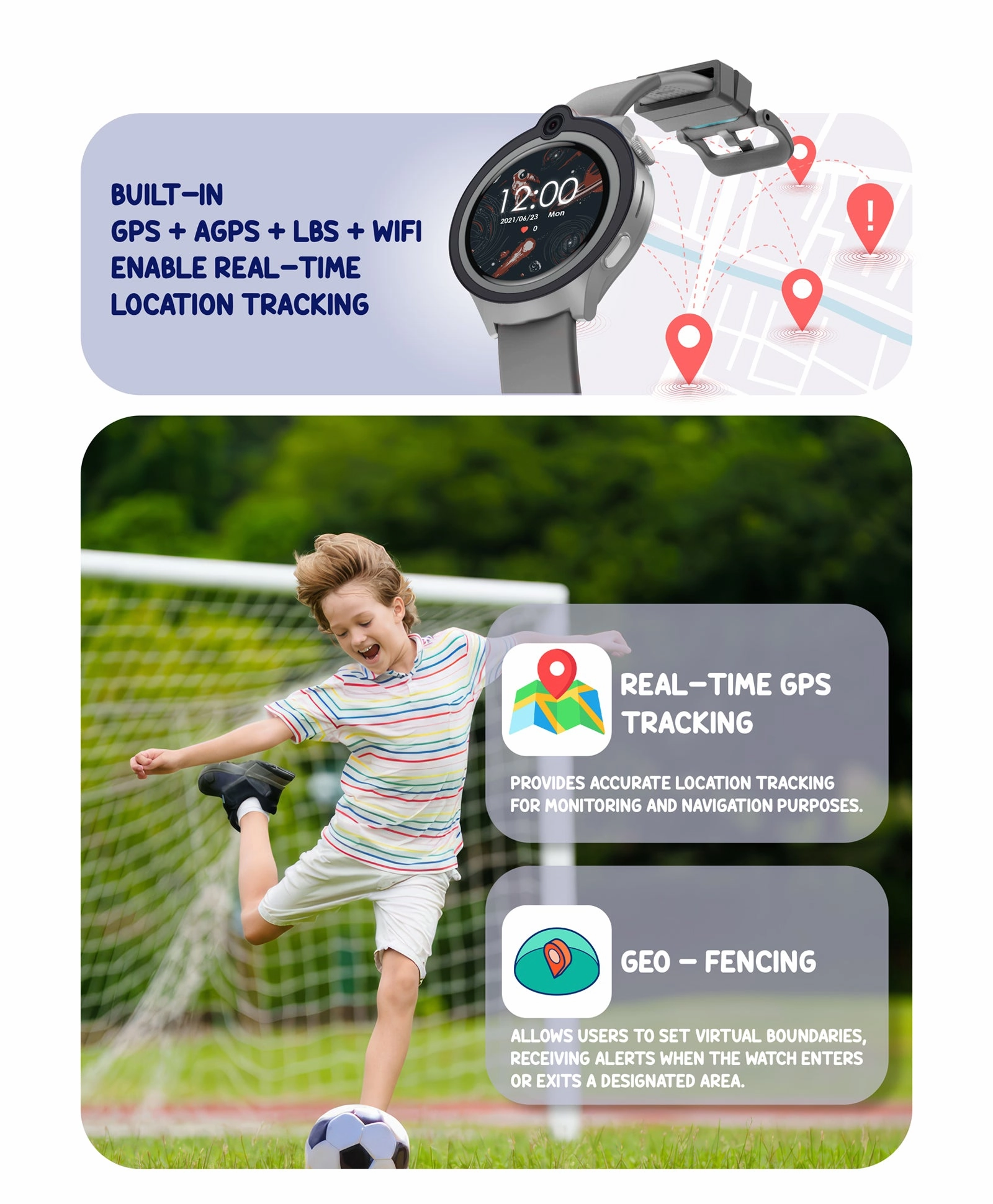 Spiky Cacus 4g Video & Voice Calling Smartwatch with GPS  - Purple