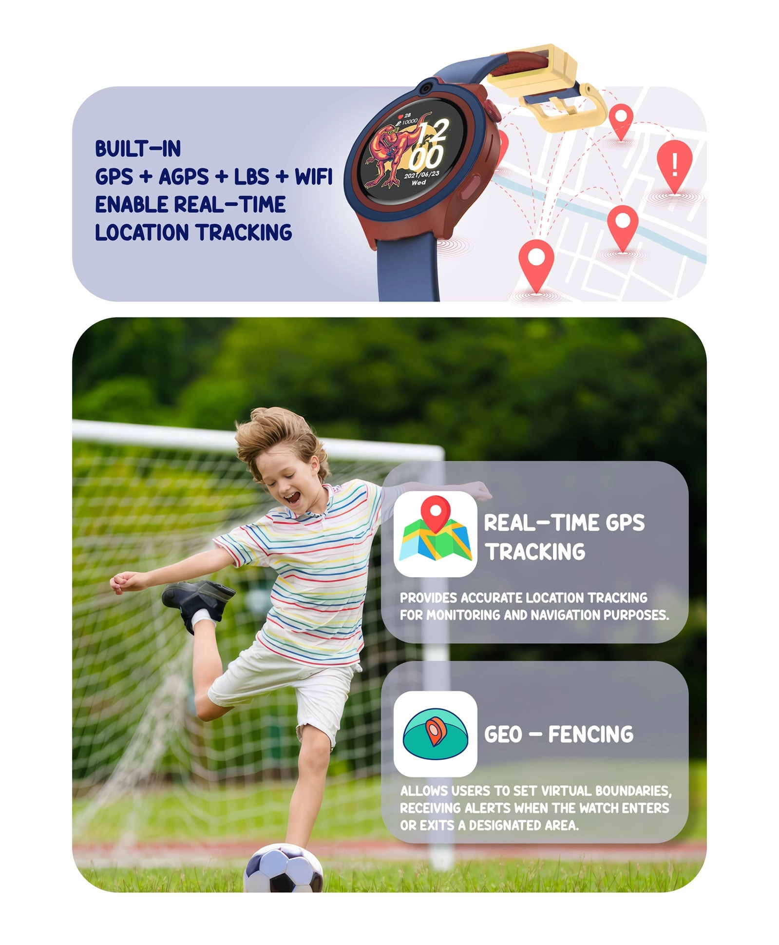 Spiky Cacus 4g Video & Voice Calling Smartwatch with GPS  - Purple