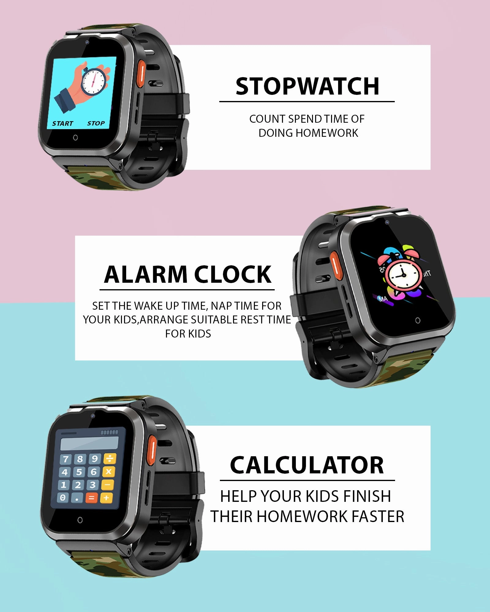 Spiky Cyclops 4g Voice Calling Kids Smartwatch