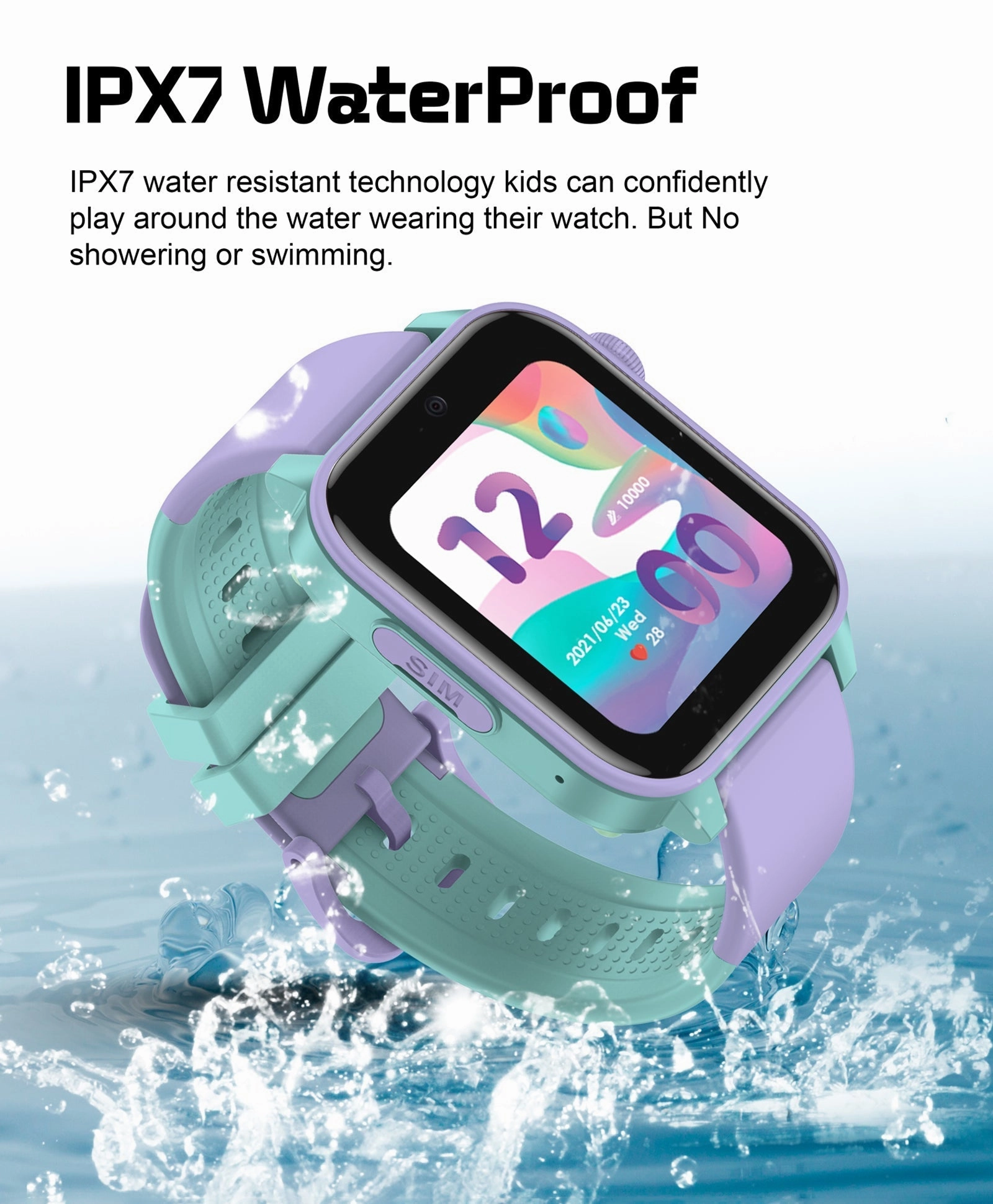 Spiky GNOME 4g Video & Voice Calling Smartwatch with - Pink